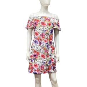 ⭐️Alexia Admor Floral Off-The-Shoulder Flutter Sleeve Sheath Dress [9003]